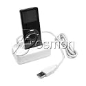 Apple iPod Nano USB Sync Charge Desktop Docking Cradle with AC Wall Charger - White