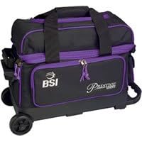 BSI Purple/Black 2 Ball Roller Bowling Bag