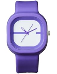 FMD Purple Square Rubber Unisex Watch FMDX237