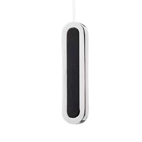 Croydex Black and Chrome Oval Light Pull