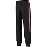 Adidas Boy's YB S Chal PT Trousers - Blue/Orange/White, Size 176