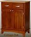 Small Natural Buffet with Natural Wood Top