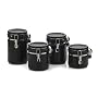 Round 4-pc. Canister Set - Black