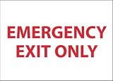 SIGNS-EMERGENCY EXIT ONLY