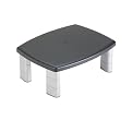 Adjustable Monitor/ Printer Stand - Black/ Silver