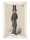 Edward Bulwer Lytton Writer Dramatist and Politician Art Giclee Poster Print by Carlo Pellegrini, 18x24
