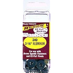 Arrow Fastener #WA3 16 3 16 Aluminum Washer by ARROW FASTENER