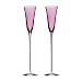 Orrefors Ceremony Flute Pair, Pink