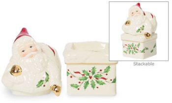 Lenox Holiday Santa Atop in Box