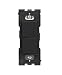 Leviton Renu Single Pole Combination Switch RE634-OB, 15A-120/277VAC, in Onyx Black
