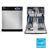 Danby 24 inch built in dishwasher Black with Stainless Steel door - DDW2406BLS