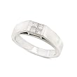 14k White Gold Princess-Cut Invisible-Set Diamond Ring (1/4 cttw, H-I Color, SI1-SI2 Clarity)