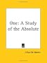 One: A Study of the Absolute (1927)
