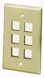 ICC FACE-6-IV IC107F06IV 6 Prt Faceplt-Iv