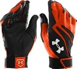 Under Armour 1229408 Clean Up IV Batting Gloves - Adult - Dark Orange