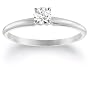 10k Choice of White or Yellow Gold Round Diamond Solitaire Engagement Ring (1/4 ct, J-K Color, I2-I3 Clarity)
