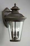 Outdoor Wall lantern in Olde Bronze, Clear glass