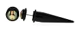 Black Acrylic Faux Expander - Jesus Logo - 16g Stud Wire - 00g Fake Plug - Sold as a Pair
