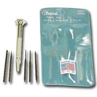 6 Piece Minature Screwdriver Set with Awl by Unknown