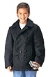 Kids US Navy Type Black Peacoat