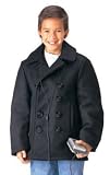 Kids US Navy Type Black Peacoat- Black Color
