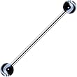 Black Marble Industrial Barbell 31mm