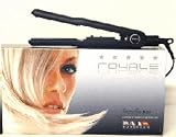 Royale Tourmaline Ceramic Hair Straightener Flat Iron Dual Voltage-Black