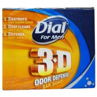 Dial Full Force Bath Bars For Men - 4 Oz/Bar, 3 Bars