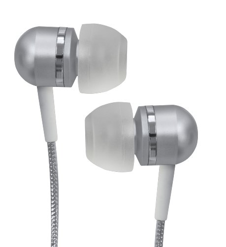 Coby Jammerz Platinum High-Performance Isolation Stereo Earphones CVEM79SVR (Silver)