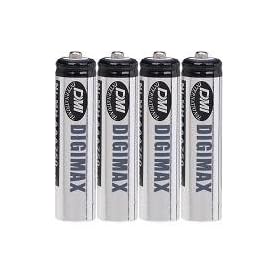 Digimax Industrial AAA Rechargeable Batteries 750 mAh x 4