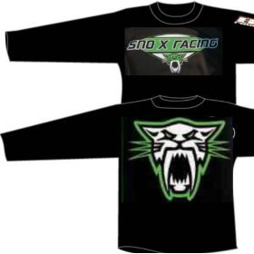 Arctic Cat - Youth - LS TEE - Green SnoX Racing Panther by SNOW X RACING