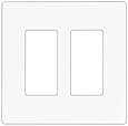 Cooper Wiring Devices 9522WS Aspire Screwless Wallplate, 2-Gang, White Satin