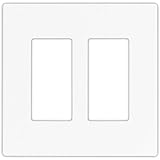 Cooper Wiring Devices 9522WS Aspire Screwless Wallplate, 2-Gang, White Satin