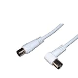 Produkt-Bild: DIGITUS TV Antennenkabel, 10 m,IEC/M zu abgewinkelt IEC/F