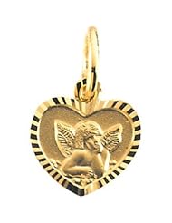 14K Yellow Gold Angel Medal by US Gems