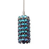 Schonbek EL0204RV Silver / Rave Strass Geometrix--Elements Crystal Single Light Down Lighting Cylinder Mini Pendant from the Geometrix- Elements Collection