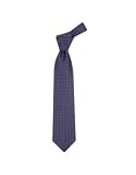 Dolce & Gabbana Mini Squares & Circles Geometric Woven Silk Tie Brown