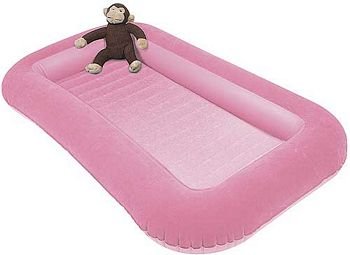 Airlock Camping Junior Air Bed with Side Cushions Candyfloss Pink