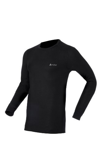 Odlo Herren Unterhemd Long Sleeve crew neck WARM, black, M