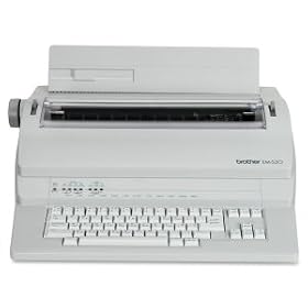 Typewriter, Business Class, 4-Typing Pitches, 2-Line Correction Memory, Gray BRTEM530