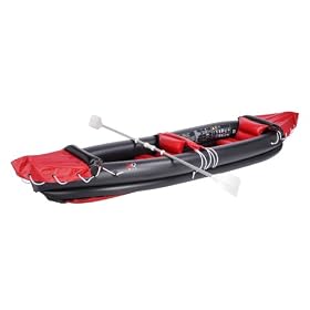 XQMax 2 Person Inflatable Kayak Canoe with Paddles