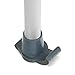 Top Glides DuraSki Heavy Duty Walker Ski Glides for 1 Inch Tubes - Gray - 1 Pair