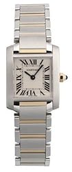 Cartier Women's W51007Q4 Tank Francaise Stainless Steel and 18K Gold Watch