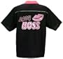 Lady Boss Black & Pink Loungemaster Bowling Shirt