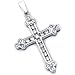 14K White Gold Purity Diamond Cross Pendant