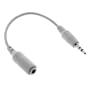 3.5mm Stereo Female to 2.5mm Stereo Male Adapter - White