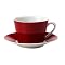 Soho Set of 6 Cups and Saucers - Red