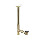 American Standard 1599.205.020 Deep Soak Max Drain with Unique Top-Mount Overflow, Allows 3-Inch Deeper Water Level, White