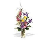 Sympathy Multicolor Flowers Bouquet Spring Hope Vase