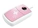 Pat-Says-Now Pink Suisse Flat Style 3-Button Optical Wheel Mouse